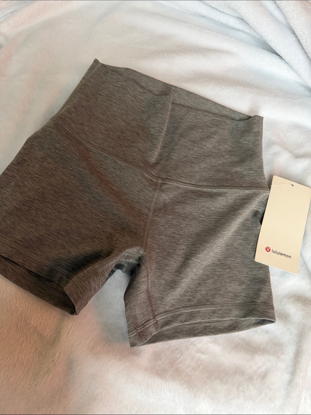 lululemon athletica Women's High-Rise Heather Gray Bike Shorts